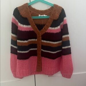 Molo Multicolor Striped girls Cardigan